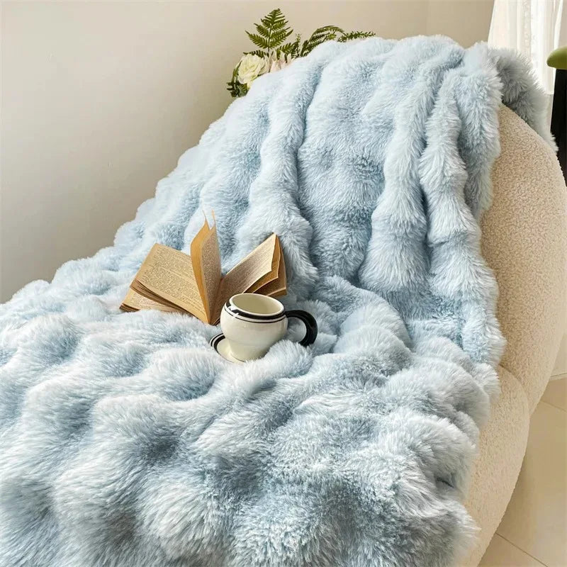 Plaid Ciel – Fausse Fourrure Moelleuse Double Face - vue 1 | Aolina