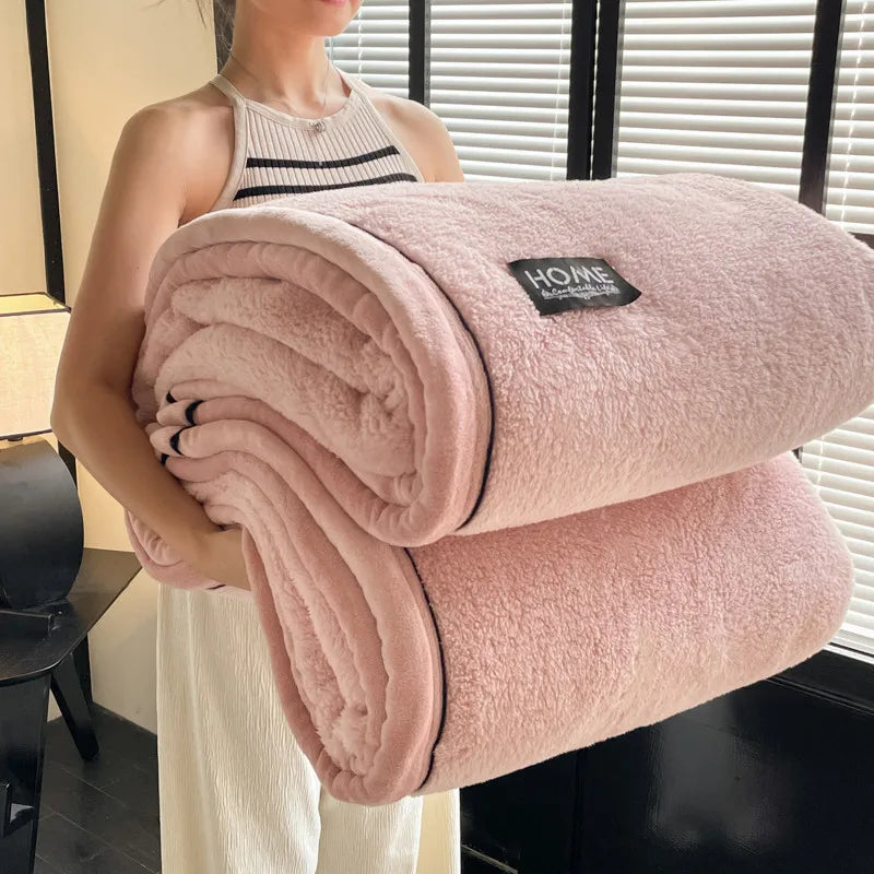 Plaid Rose – Polaire Douce et Moelleuse Unie - vue 1 | Aolina