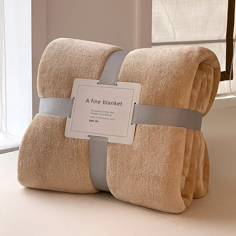 Plaid Cannelle – Flanelle Douce et Légère - vue 1 | Aolina
