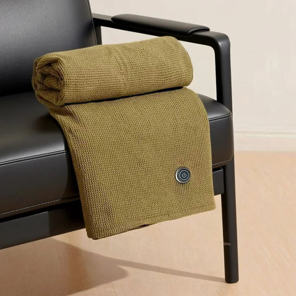 Plaid Chauffant Kaki – Portable à 3 Niveaux de Température - vue 6 | Aolina