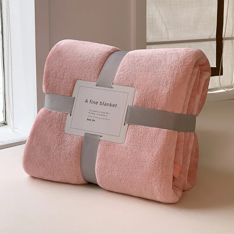 Plaid Rose – Flanelle Douce et Légère - vue 1 | Aolina