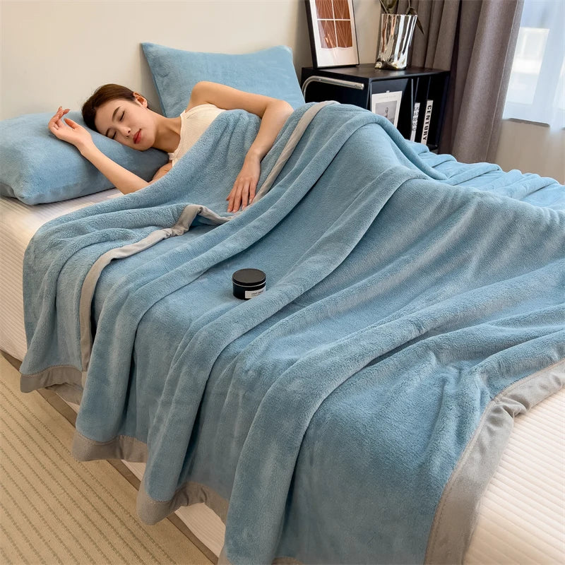 Plaid Ciel – Velours Doux et Chaud Uni - vue 1 | Aolina