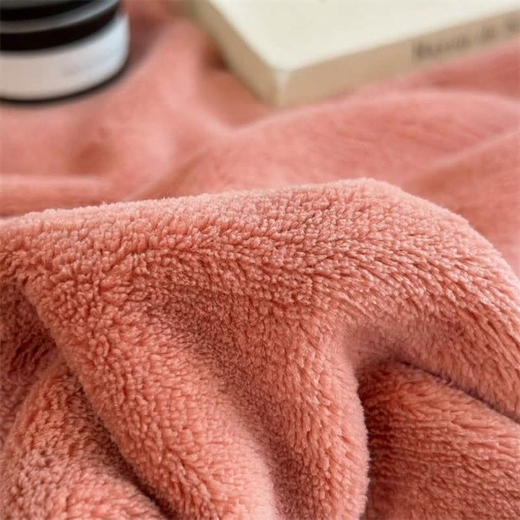 Plaid Corail – Velours Doux et Chaud Uni - vue 2 | Aolina