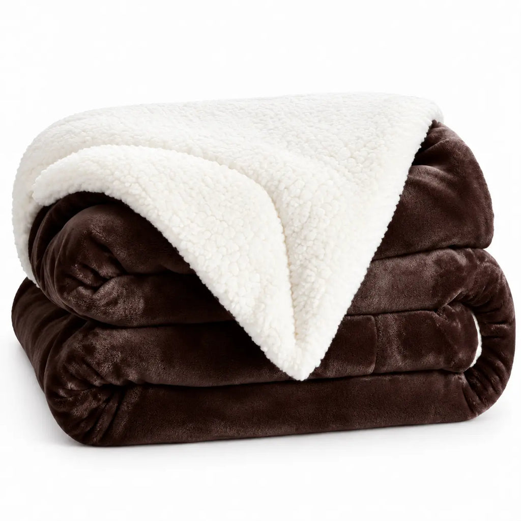 Plaid Sherpa Chaud Réversible