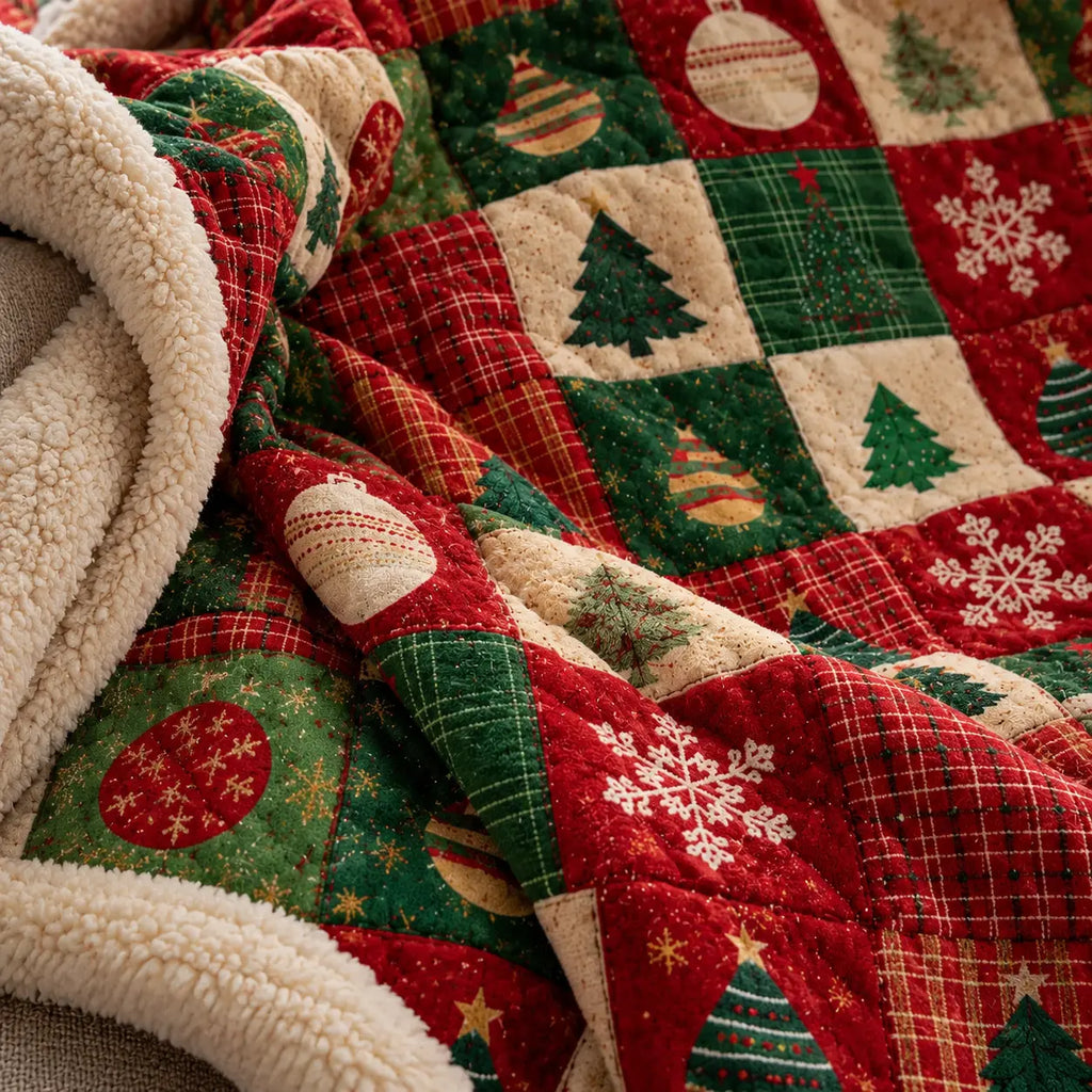 Plaid Patchwork de Noël