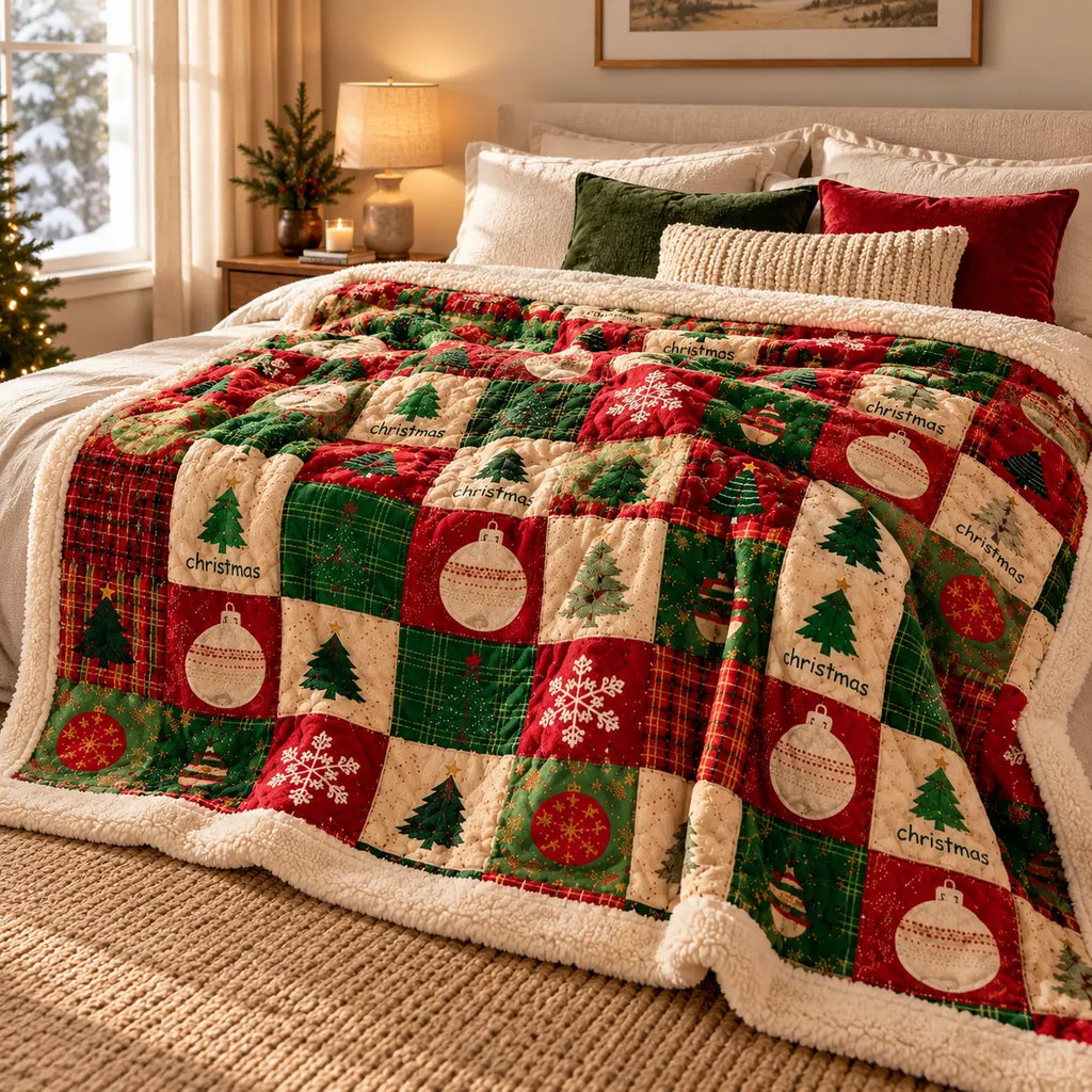Plaid Patchwork de Noël