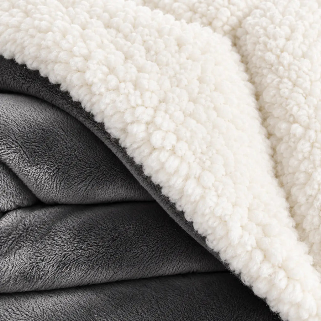 Plaid Sherpa Chaud Réversible