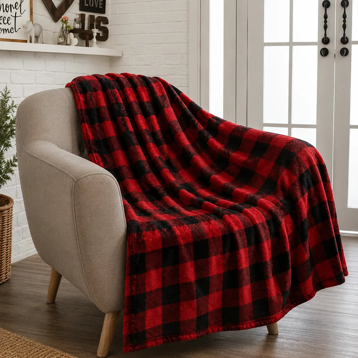 Plaid Écossais à Grands Carreaux