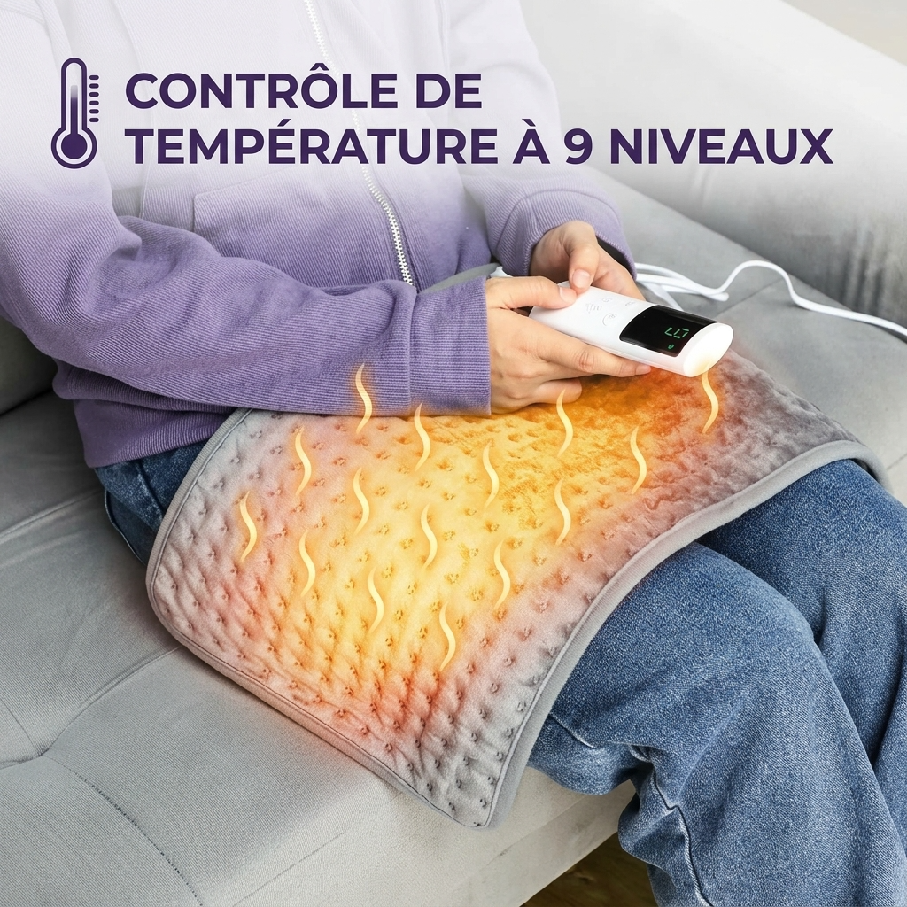 Plaid Chauffant – Compact à 9 Niveaux de Température - vue 4 | Aolina