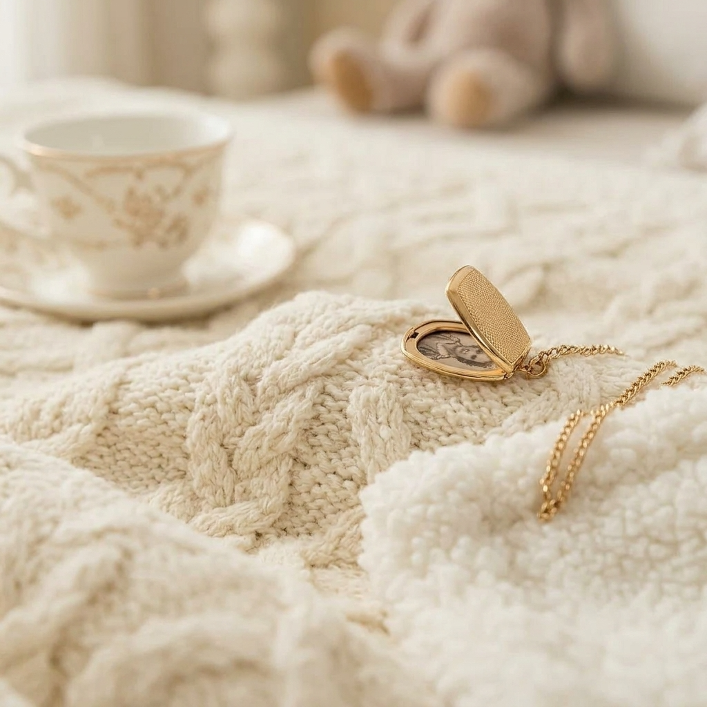 Plaid Beige – Polaire Sherpa à Motifs Géométriques - vue 4 | Aolina